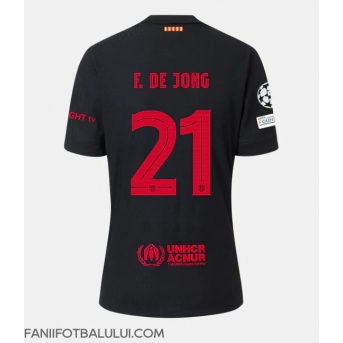 Barcelona Frenkie de Jong #21 Tricou Fotbal Replică 2024-25 Barbati Deplasare